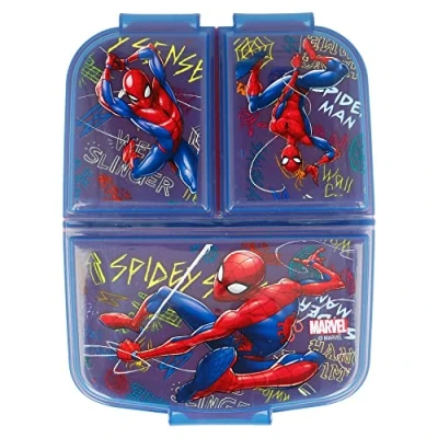 Abbildung von Marvel Lunchbox Brotdose 3 Fächer Spiderman Lunch to Go Vesper Dose