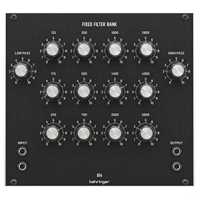 Abbildung von Behringer 914 Fixed Filter Bank Legendäres analoges Modul für Eurorack