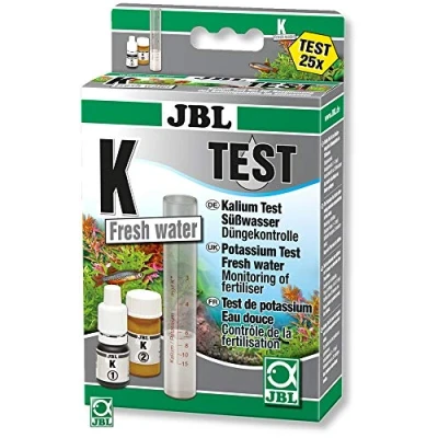 Abbildung von JBL 2541100 Schnelltest zur Bestimmung, Kaliumgehalts in Süßwasser Aquarien, K Kalium Test Set