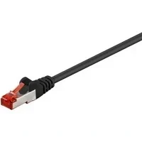 Abbildung von Goobay 68693 CAT 6 Patchkabel, S/FTP (PiMF), Schwarz LSZH halogenfrei, Kupfer