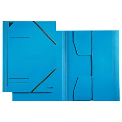 Abbildung von 5 x Eckspannermappe, A4, Füllhöhe 350 Blatt, Colorspankarton, blau