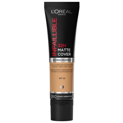 Abbildung von L&#039;Oréal Paris Infaillible 32H Matte Cover Foundation, Damen, Größe: 30 ml, 260 soleil dore/golden sun