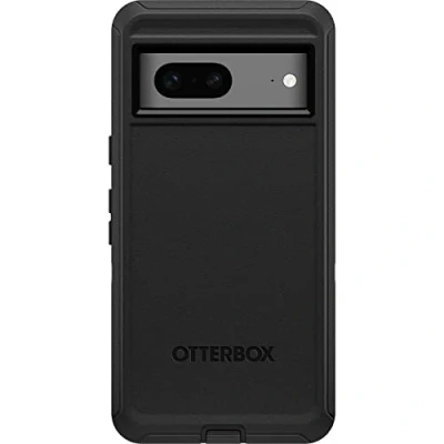 Abbildung von OtterBox Schutzhülle für Google Pixel 7 Defender Serie, robust, langlebig, mit Port Schutz, inklusive Holsterclip und Ständer, Schwarz