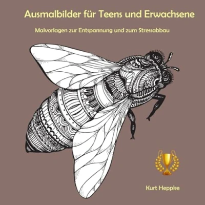 Abbildung von Ausmalbilder für Teens und Erwachsene: Malvorlagen zur Entspannung zum Stressabbau