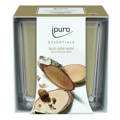 Abbildung von ipuro Duftkerze ESSENTIALS Cedar Wood 125 g