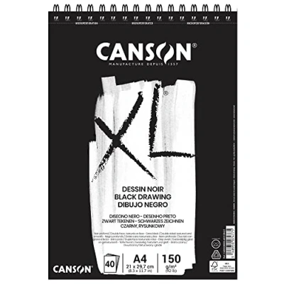 Abbildung von Canson Sp XL Dessin A4 150 g Black Skizzenbuch