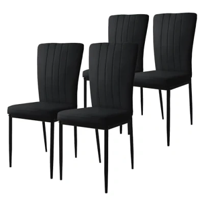 Abbildung von ML Design Esszimmerstühle 4er Set mit Samt Bezug, Grau, Küchenstühle Rückenlehne, Polsterstuhl Metallbeinen, Ergonomischer Esstisch Stuhl, Esszimmerstuhl modern, Wohnzimmerstuhl Küchenstuhl