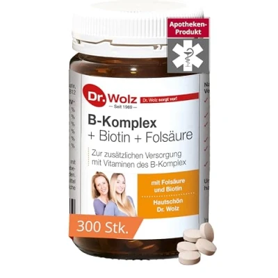 Abbildung von B Komplex + Biotin Folsäure Tabletten