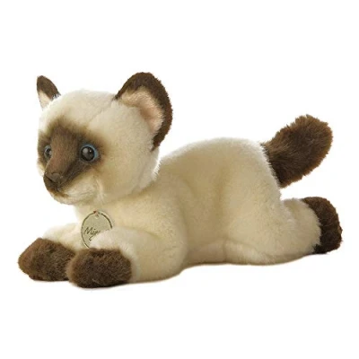 Abbildung von AURORA Katze MiYoni 10814 Siamesisches Plüschtier, 20,3 cm, Braun und Beige, S