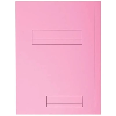 Abbildung von Exacompta 339003E 50er Pack Aktenmappen SUPER für DIN A4 mit 1 Klappe 210 g/m² PEFC™ zertifizierte Pastellfarben rosaideal das Büro und Schule die mobile Organisation