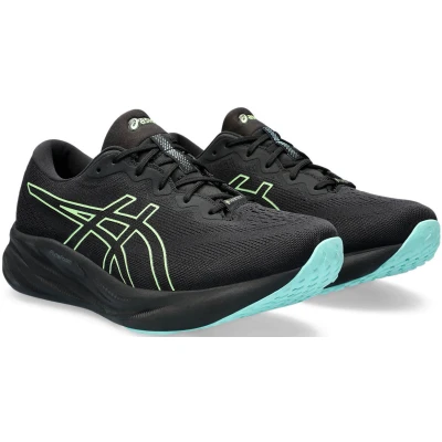 Abbildung von Asics Gelpulse 15 GTX Laufschuh Neutral, Herren, Größe: 43.5, Black/illuminate green Schuhe