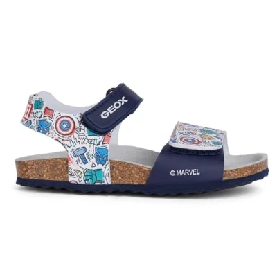 Abbildung von Geox Marvel Avengers Ghita BOY Riemensandalette für Kinder, Größe: 33, Navy/multicolor Schuhe
