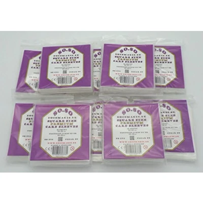 Abbildung von docsmagic.de 500 Premium Medium Square Board Game Sleeves 80 x 82 10 Packs