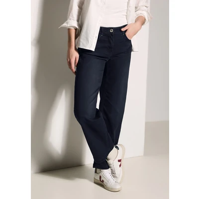 Abbildung von Cecil WIDE LEG Flared Jeans, Damen, Größe: 25x30, Blau