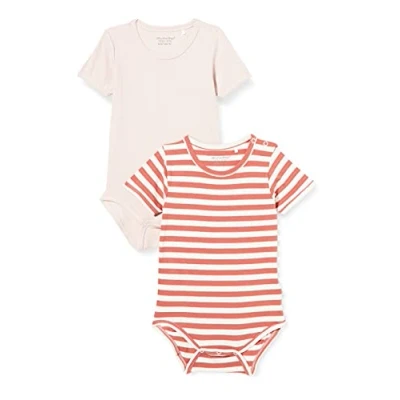 Abbildung von MINYMO Unisex Baby Body SS (2 Pack) Kleinkind T Shirt Satz, Canyon Rose, 92