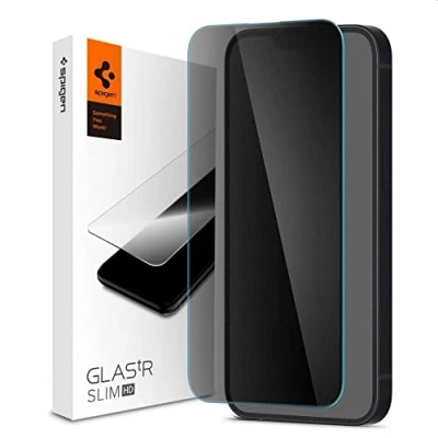 Abbildung von Ultra dünne Schicht Traseira Szk, Hartowane Spigen Glas.TR iPhone 13/13 Pro Privacy