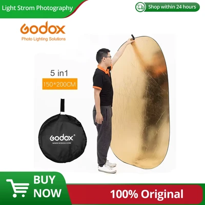 Abbildung von Godox RFT 05 5in1 Disc kit collap. reflector 150x200 cm