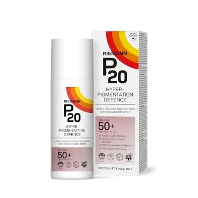 Abbildung von P20 ® Hyperpigmentation Defence SPF 50+ Verringert und verhindert sonnenbedingte dunkle Flecken Schutz Vorbeugung vor vorzeitiger Hautalterung 50 Grs