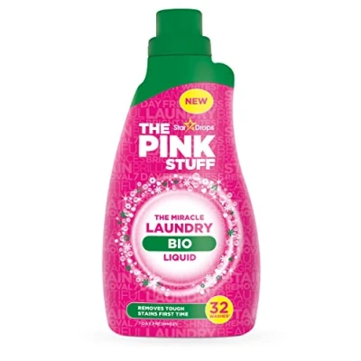 Abbildung von 8er Pack Stardrops Pink Stuff Laundry Bio Liquid 32 Wäschen 960ml