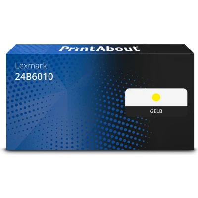 Abbildung von Toner kompatibel mit Lexmark 24B6010 Gelb