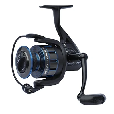 Abbildung von PENN Combat III Angelrolle Spinnrollen Meeresangeln Vielseitige Rolle für Boot Kajak Ufer Spinning Jiggen Surfen und Allround Einsatz Unisex Schwarz Blau 5000