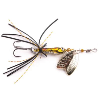 Abbildung von Spro Mayfly Larve Micro Spinner Brown Trout Treble hook