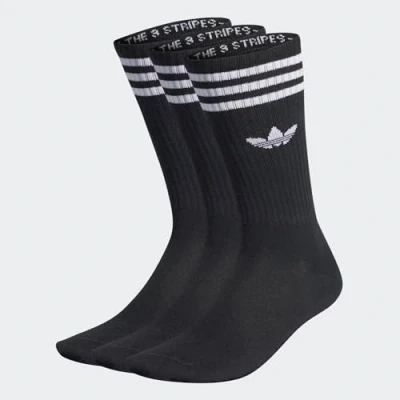 Abbildung von adidas Originals Solid CREW 3 PACK Socken, Größe: 34 36, Black