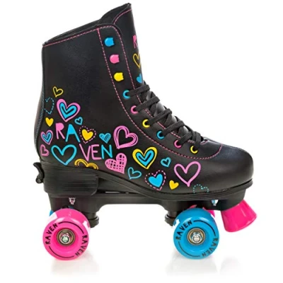 Abbildung von Klassische Retro Verstellbare Rollschuhe Trista Schwarz