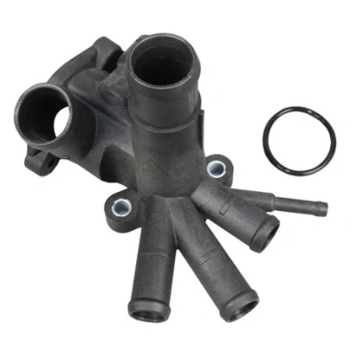 Abbildung von METZGER 4010002 Flansch Kunststoff mit Dichtung ohne Thermostat VOLKSWAGEN: GOLF 2, Polo II Coupe, Schrägheck