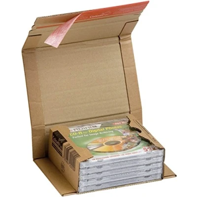Abbildung von ColomPac Versandkarton 147x126x55mm selbstklebend braun