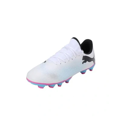 Abbildung von FUTURE 7 PLAY FG/AG Fußballschuhe Jugendliche PUMA White Black Poison Pink