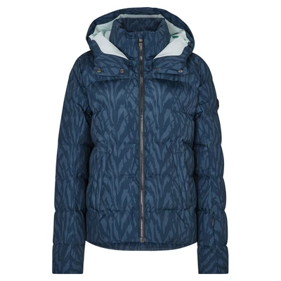 Abbildung von Ziener Damen TUSJA Ski Jacke/Winter Jacke warm, atmungsaktiv, wasserdicht, leaves navy print, 44
