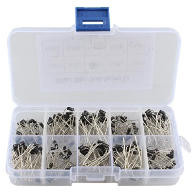 Abbildung von HALJIA 200 10 Wert Diode sortiert Kit (1 N4001 1 N4002 N4003 N4004 N4005 N4006 N4007 N5817 N5818 N5819)
