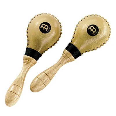 Abbildung von Meinl Percussion Rawhide Maracas Shaker 2 Mini Musikinstrumente mit warmem Sound Rohleder, Holz (MSM2)
