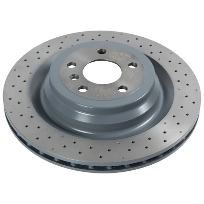 Abbildung von SWAG 10 6606 Bremsscheibe Hinterachse 345 22 5 112 gelocht/innenbel. beschichtet MERCEDES BENZ: ML Klasse, GLE SUV, GL