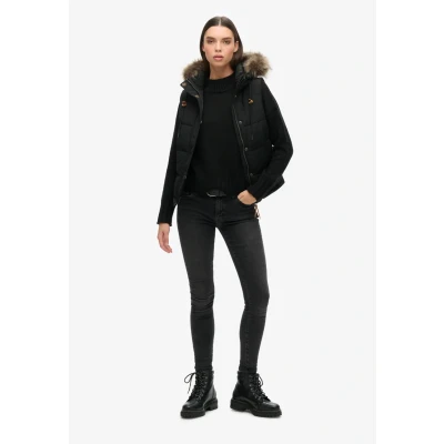 Abbildung von Superdry Everest Weste, Damen, Größe: 36, Black