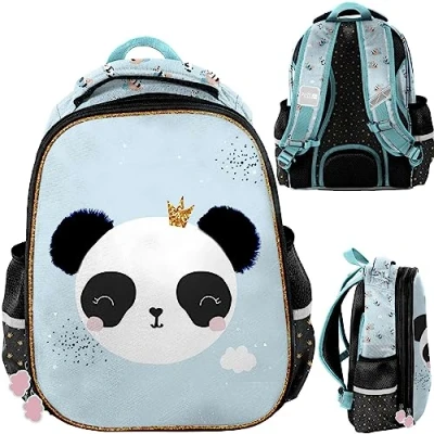 Abbildung von PASO Türkisfarbener Panda Rucksack, M