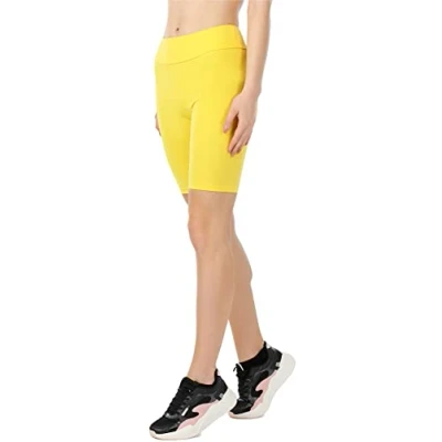 Abbildung von Merry Style Damen Kurze Leggings MS10 377(Gelb,XL)