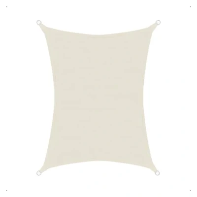 Abbildung von Sonnensegel luftdurchlässig 3 x 4 m Farbe Creme rechteckig Material HDPE
