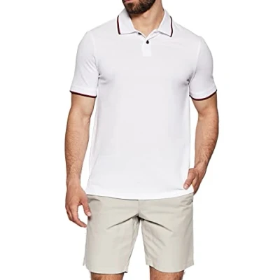 Abbildung von Armani Exchange Herren Double Stripe Poloshirt, Weiß, XL