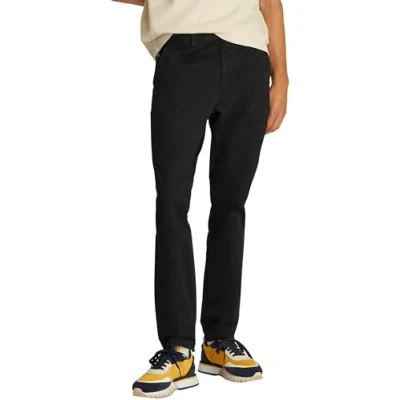 Abbildung von Tommy Jeans Herren Chino Hose Austin Slim Fit, Schwarz (Black), 30W/36L