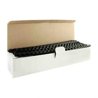 Abbildung von Q Connect KF24018 Binderücken für 45 Blatt, 100 Stück schwarz