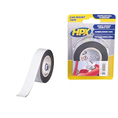 Abbildung von HPX doppelseitiges Klebeband schwarz 19mm x 2m