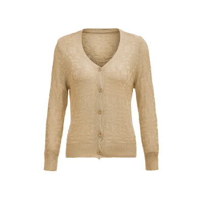 Abbildung von Schmuddelwedda Strickjacke, Damen, Größe: One Size, Hellbeige