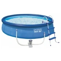 Abbildung von Intex 26166, Gerahmter Pool, Leiter, Blau, 39,9 kg 12.430 L