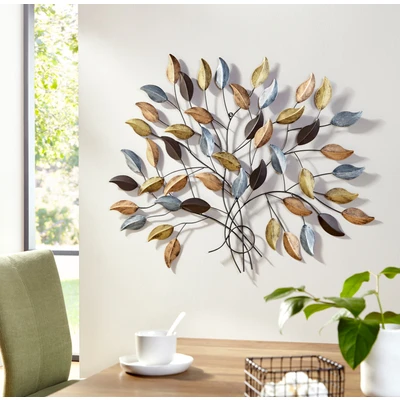 Abbildung von my home Wanddekoobjekt &quot;Fagus&quot;, modern, Metall