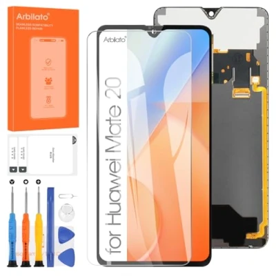Abbildung von Arbilato LCD Display für Huawei Mate 20 HMA L29 L09 LX9 AL00 Touchscreen Digitizer Ersatz Glas komplett montiert Set (schwarz)