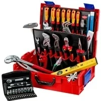 Abbildung von Knipex 00 21 19 LB S, Schwarz, Metallisch, Rot, Gelb, 442 mm, 357 151 9,4 kg, 375 x 311 107 mm