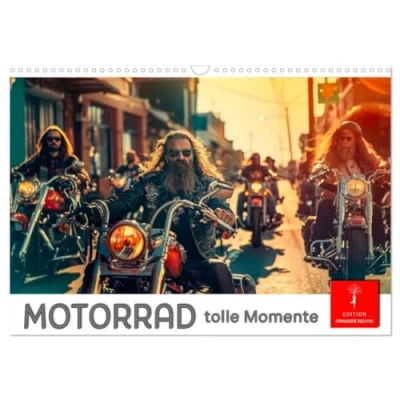 Abbildung von Motorrad tolle Momente (Wandkalender 2025 DIN A3 quer), CALVENDO Monatskalender