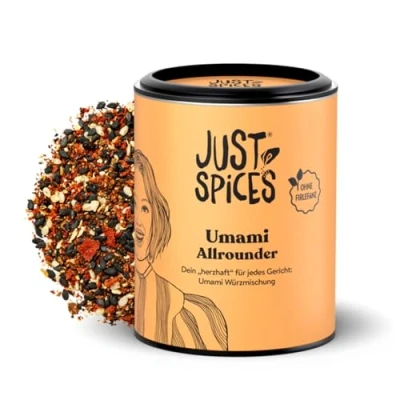 Abbildung von Just Spices Umami Allrounder I Soßen, Fleisch, Gemüse &amp; mehr herzhaft würzen Gewürzdose, 55 g